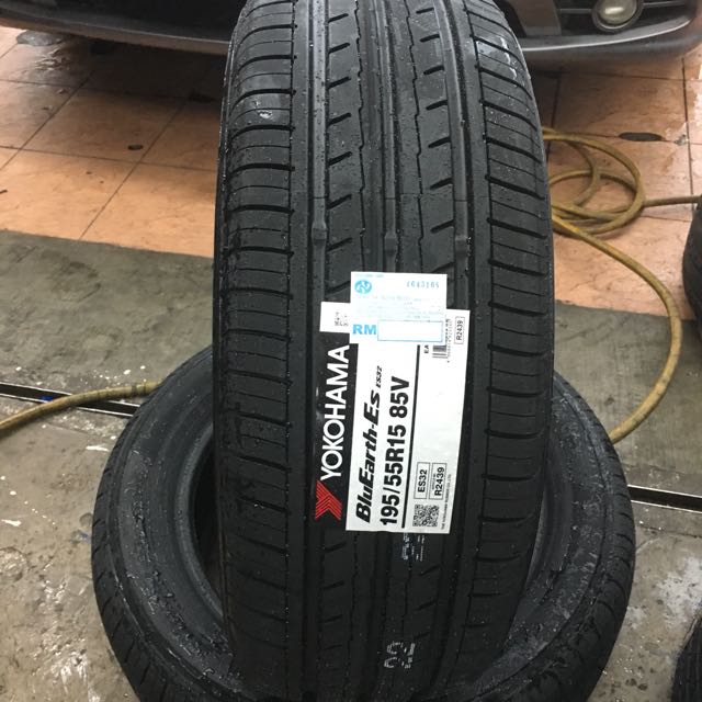 195/55/15 ES32 Yokohama tyre, Auto Accessories on Carousell