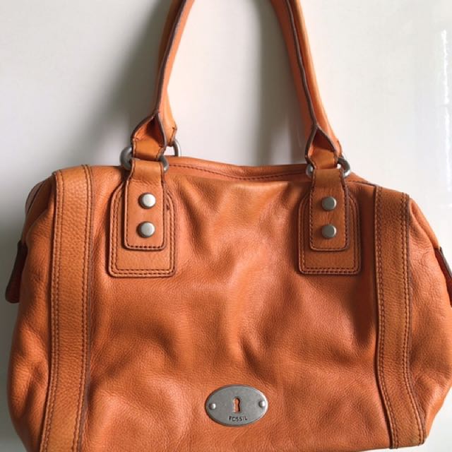 Fossil orange bag best sale