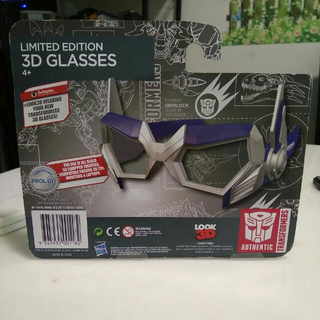 Hasbro Official Limited Edition Transformers Optimus Prime 3D Glasses