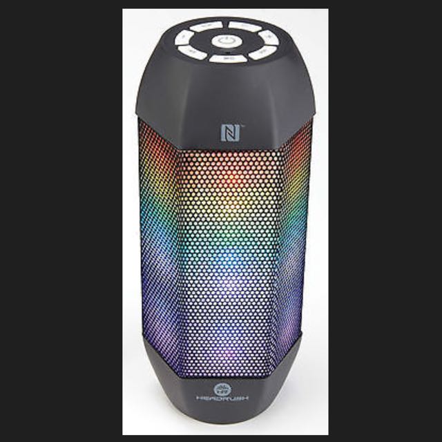 Headrush Bluetooth Nfc Speaker With Led Light Show Flash Photo
