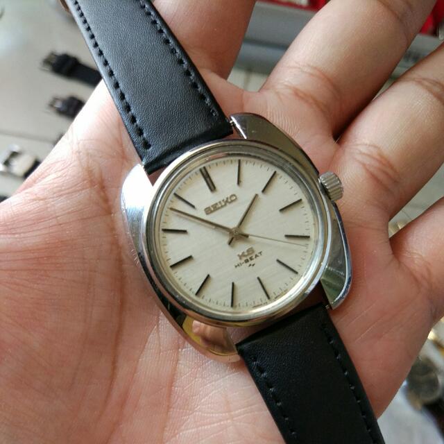 King Seiko 45 8000 Linen Dial, Women's Fashion, Watches & Accessories,  Watches on Carousell