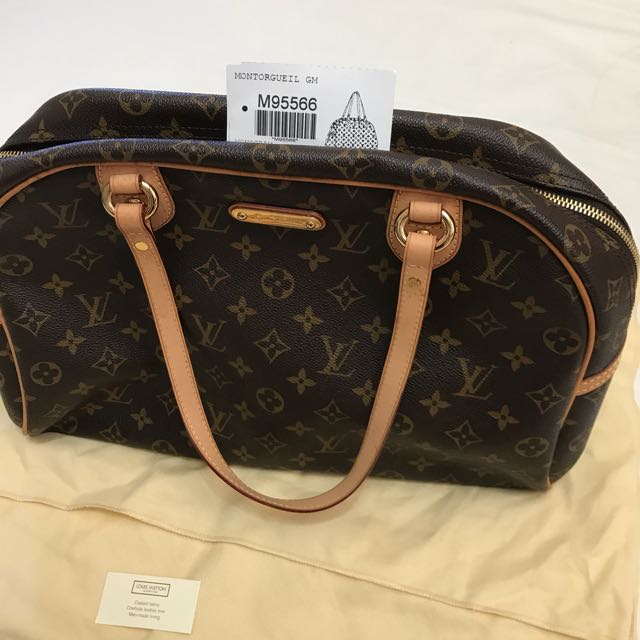 Louis Vuitton Montorgueil GM, Luxury, Bags & Wallets on Carousell