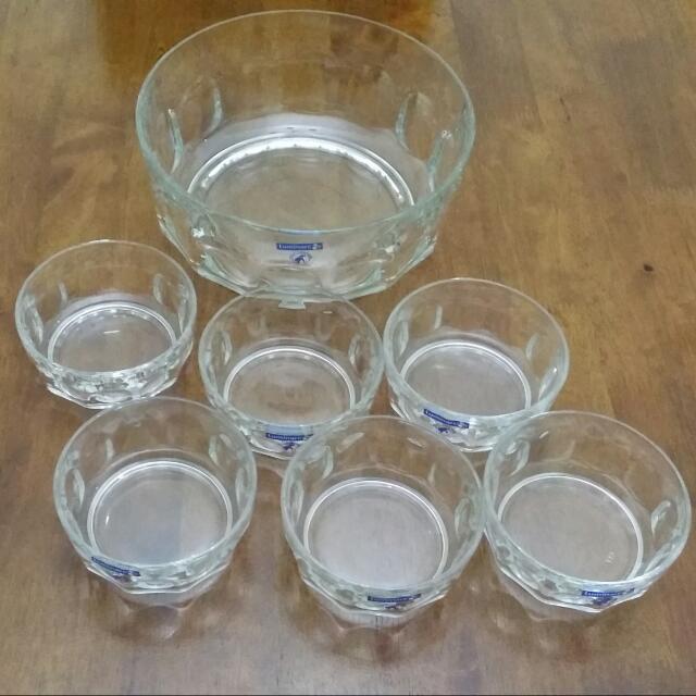 Luminarc Glass Bowl Set, Furniture & Home Living, Kitchenware