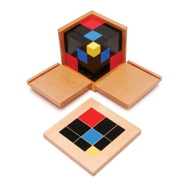 montessori material trinomial cube