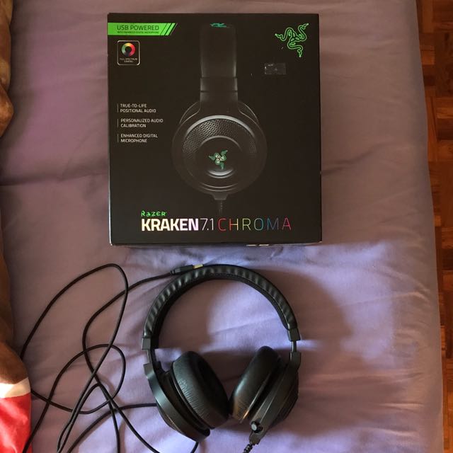 Razer Kraken 71 Chroma Audio Headphones And Headsets On Carousell 4770