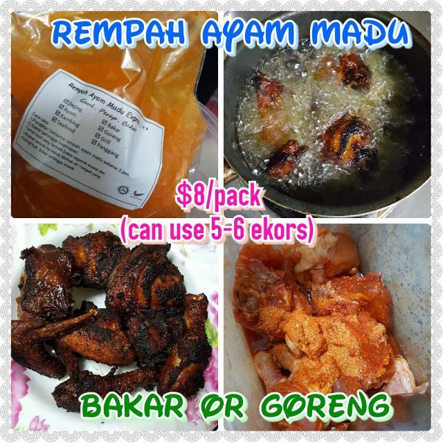Rempah Ayam Madu Premix Food Drinks Packaged Instant Food On Carousell