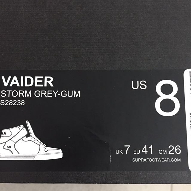 Supra vaider deals storm grey