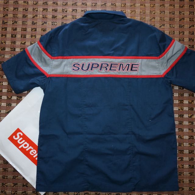 Supreme zip top up work shirt