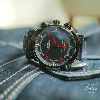 Weide 雙顯示多功能防水手錶