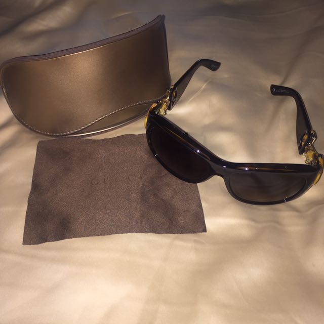 gucci bamboo sunglasses brown