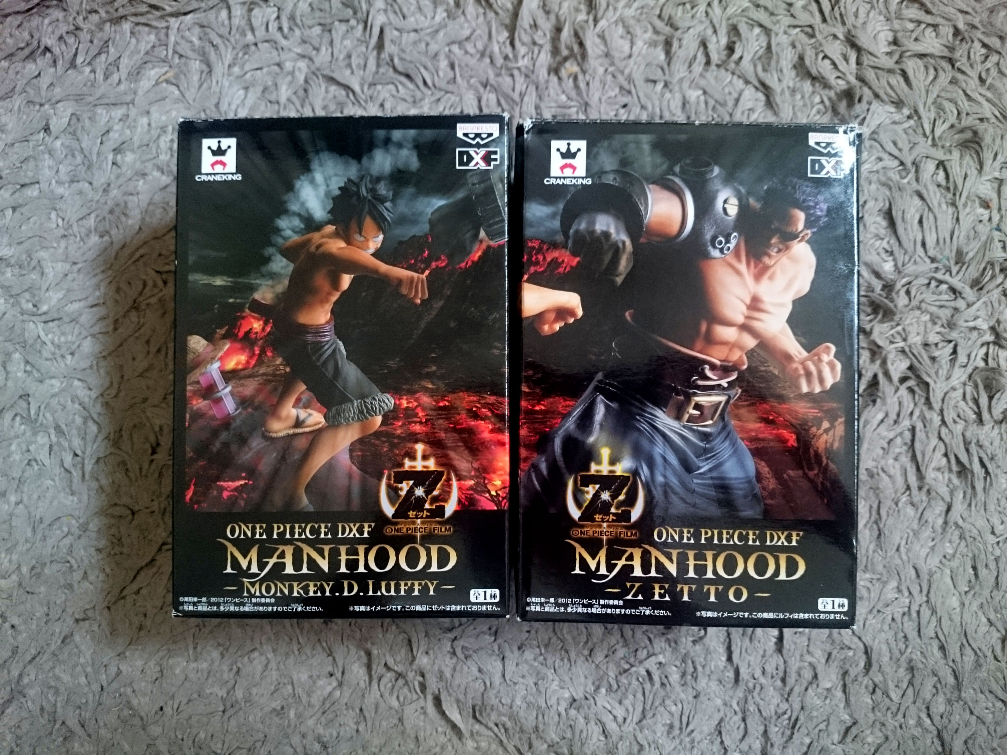 Collectible Animation Art Characters Banpresto One Piece Film Z Movie Zetto Luffy Manhood Dxf Figure Set Of 2 Japan Collectible Japanese Anime Items