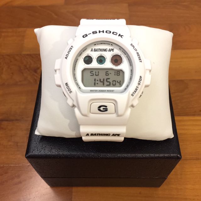 Bape x G-Shock DW-6900 Bathing Ape Casio White, Mobile Phones  Gadgets,  Wearables  Smart Watches on Carousell