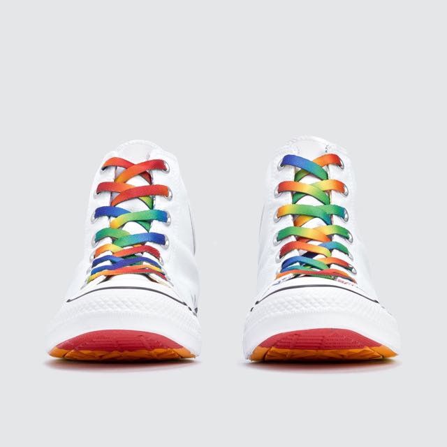 converse rainbow laces