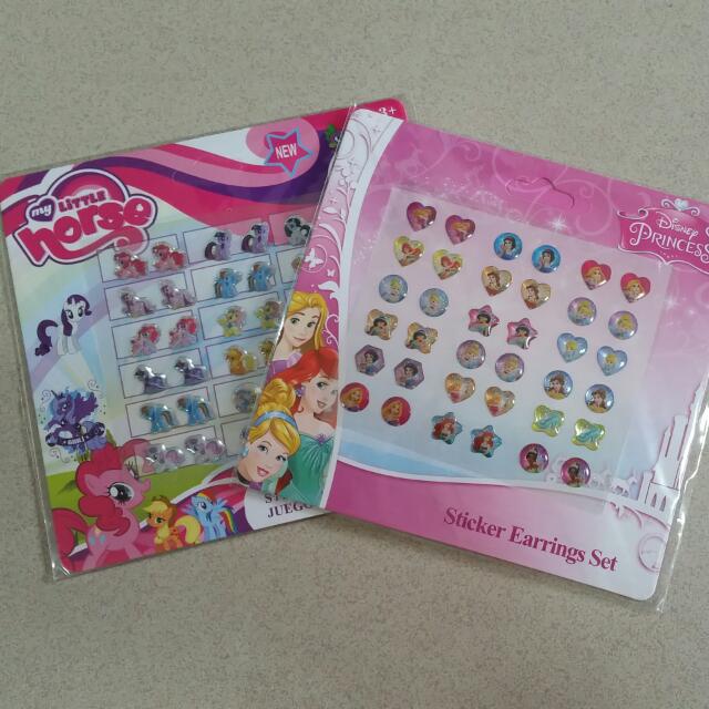 Disney stick on earrings top