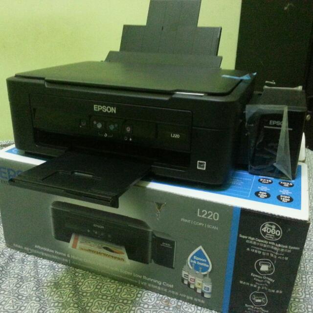 Epson L220 3in1 Inkjet Printer With External Ink Tank, Computers