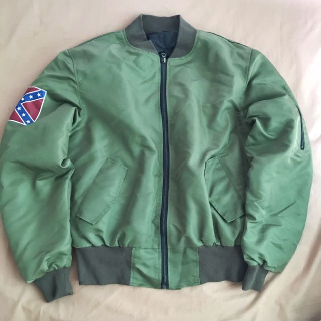 yeezus tour green bomber jacket