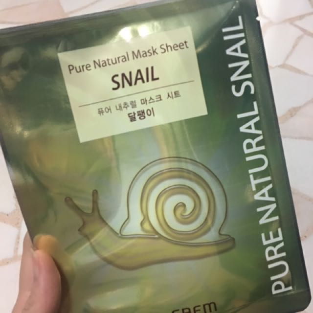 Premium Snail Face Mask, Beauty & Personal Care, Bath & Body, Body Care on Carousell