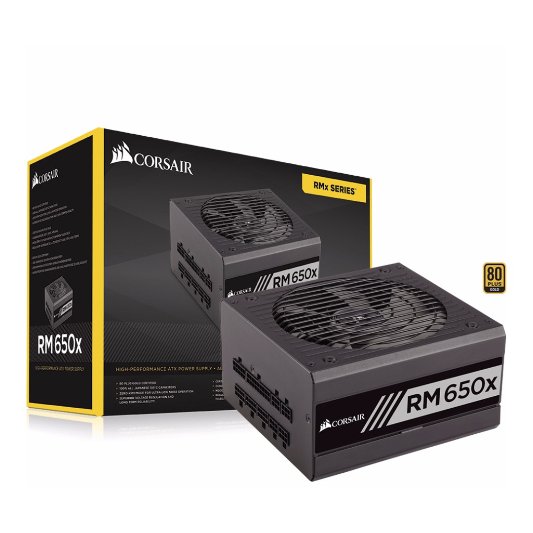 RMx Series™ RM650x — 650 Watt 80 PLUS® Gold Certified Fully Modular PSU  10 Year Warranty ), Computers  Tech, Parts  Accessories, Networking on  Carousell