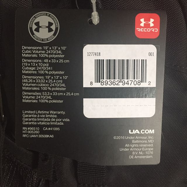 Under Armour Storm I Contender Backpack BNIB Men s Fashion Activewear on Carousell