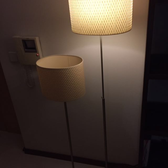 2 X IKEA Alang Adjustable Floor Standing Lamps, Furniture & Home Living