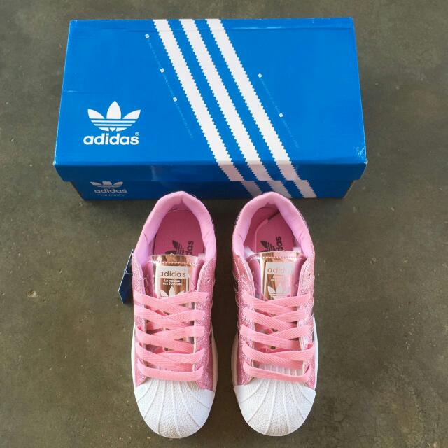 Adidas superstar glitter online rosa