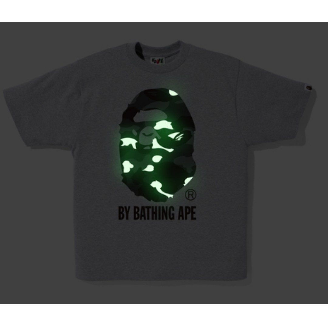 glow in the dark bape shirt