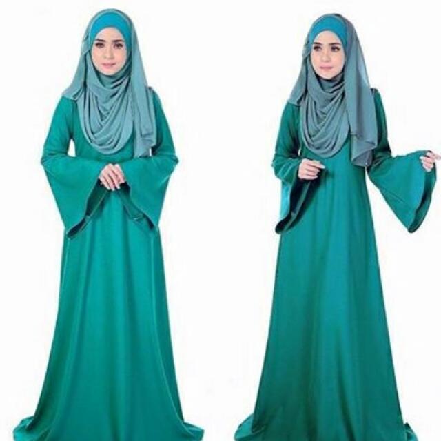 jubah emerald green