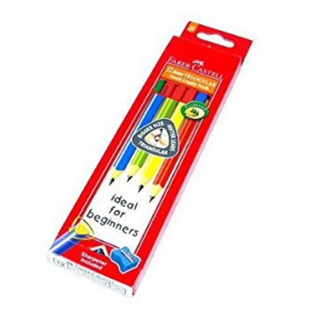 Brand New Faber Castell 12 Junior Triangular Smooth Graphite