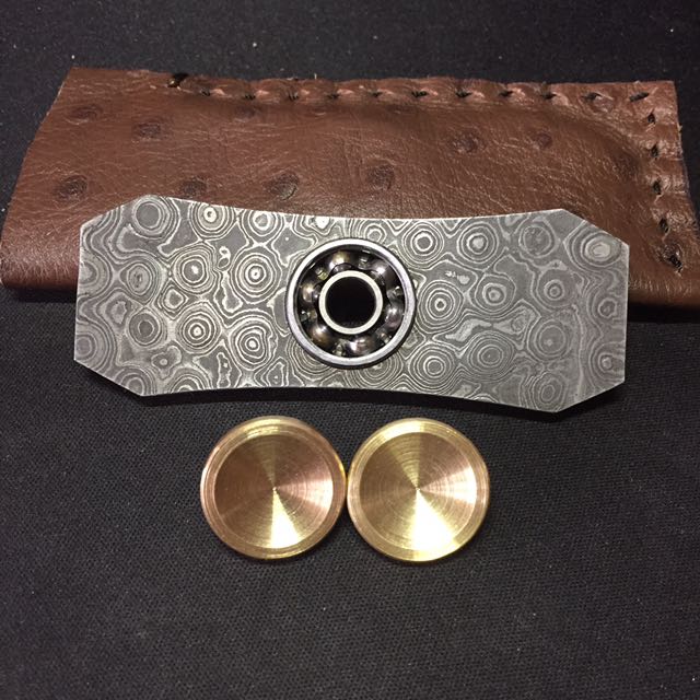 Fidget Spinner Damascus / Damasteel Bar Spinner, Hobbies & Toys, Toys