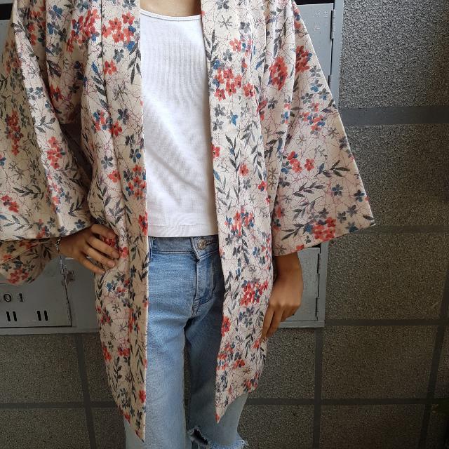 Kimono Kebaya (Spring Cream Haori), Women's Fashion, Tops, Blouses on ...