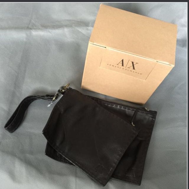 armani exchange clutch bag