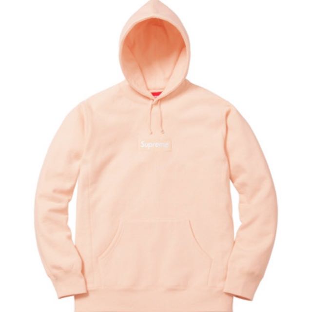 size L supreme peach bogo hoodie Men s Fashion Footwear