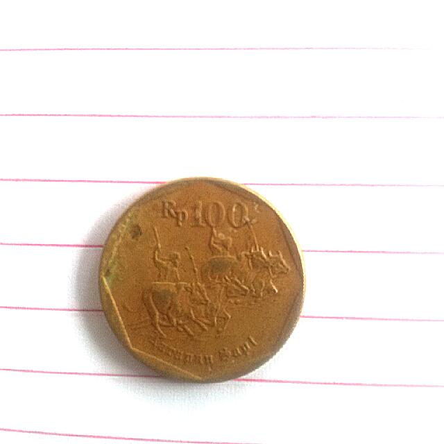 Uang Koin Rp. 100,- tahun 1995