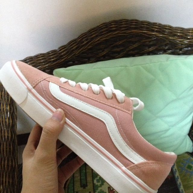 vans old skool pastel pink