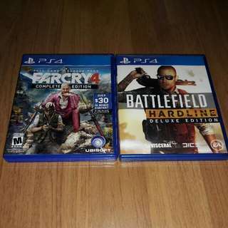 PS4 Far Cry 4 & Battlefield Hardline