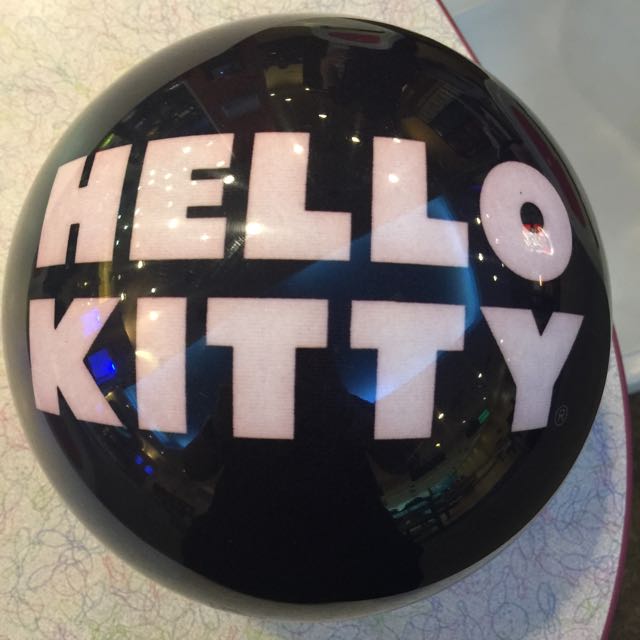 12lb Hello Kitty Clear Polyester Bowling Ball, Sports Equipment, Sports & Games, Billiards