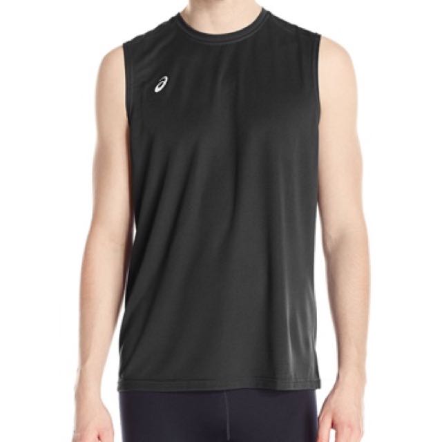 Bnwt Asics Mens Circuit 8 Warm Up Sleeveless Black S Sportswear