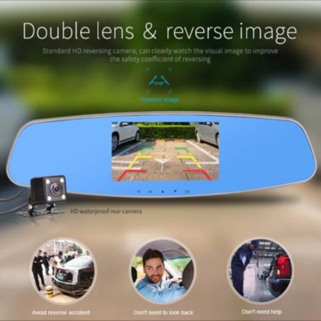 Car Video Recorder Dual Lens Dashcam, Car Accessories on Carousell