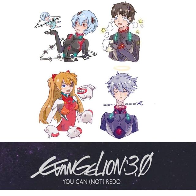 Wallpaper Comission Art Anime Movie Neon Genesis Evangelion Stickers Desktop Wallpaper