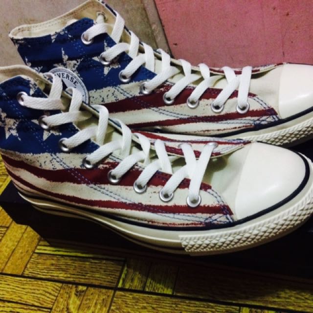 Converse ( High Cut ) Captain America Design, Women's Fashion, Footwear,  Sneakers on Carousell