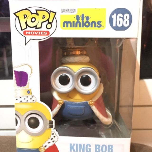 Funko Pop Minion King Bob, Hobbies & Toys, Toys & Games On Carousell