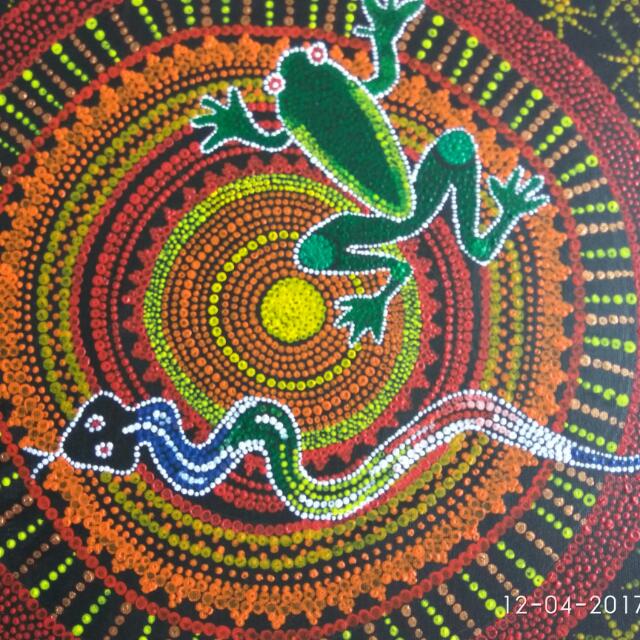 Handpainted Aboriginal Art Painting Home Furniture Home Decor
