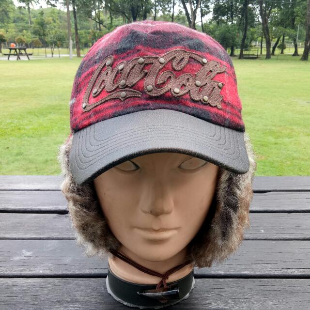 Original Coca Cola Winter Cap Hat Topi From Korea Men s Fashion