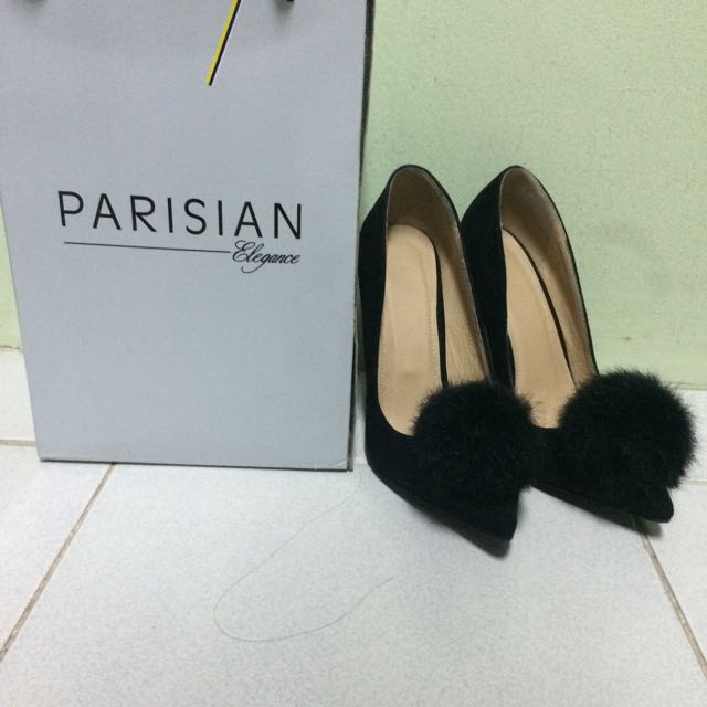 parisian black shoes heels price