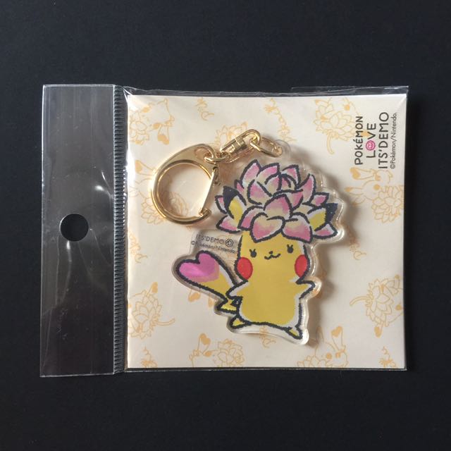 Pokemon Love Its Demo Pikachu Keychain Hobbies Toys Memorabilia Collectibles Fan Merchandise On Carousell