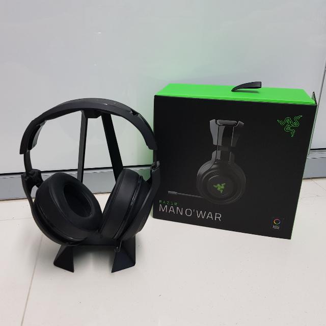 Razer Man O War Wireless 7 1 With Headphone Stand Toys Games Video Gaming Gaming Accessories On Carousell