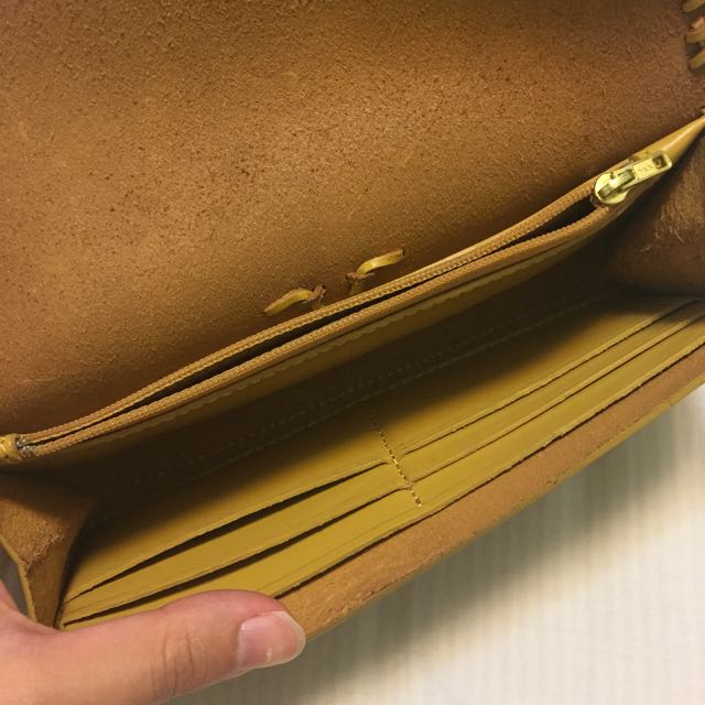 Vintage Mustard Yellow Wallet, Women's Fashion, Bags & Wallets, Wallets