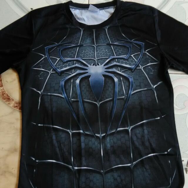 Black Spiderman Shirt Men S Fashion Clothes On Carousell