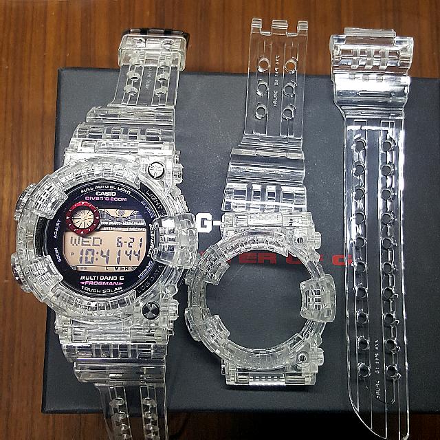 G shock frogman best sale transparent