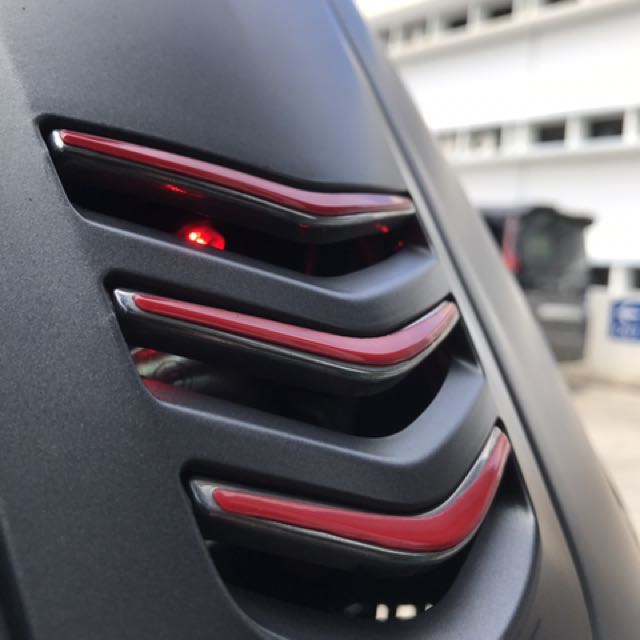 Led Lights Behind Grille Of Vespa Motorcycles Motorcycle Accessories On Carousell